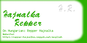 hajnalka repper business card